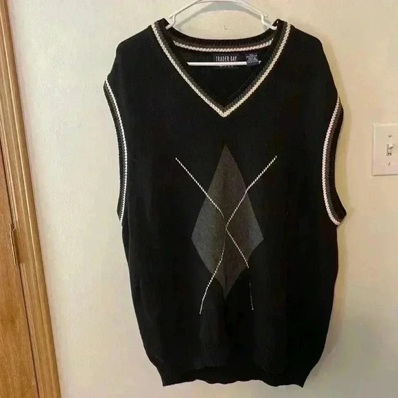 Trader Bay golf men’s extra large 100% cotton sweater vest. - Picture 1 of 6